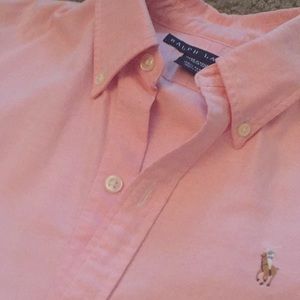 Solid Pink slim Fit Ralph Lauren Button-Down